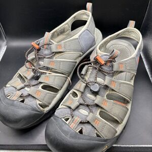 KEEN‎ Men's Water Sandals Gray Orange Athletic Closed Toe H2 Newport Size 11.5